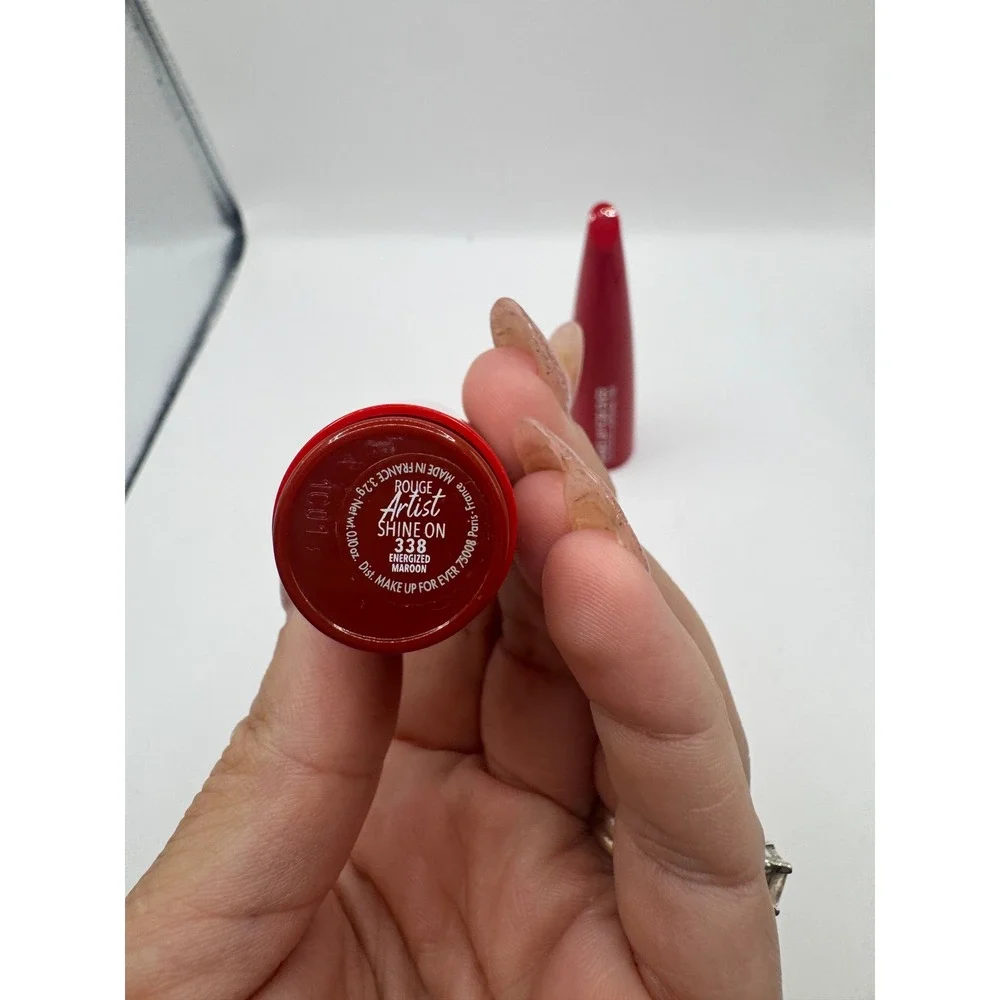 MAKE UP FOR EVER Rouge Artist Lipstick 338 Emerged Maroon NEW